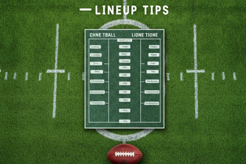 fantasy football lineup tips